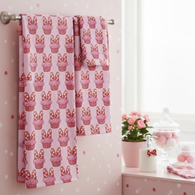 Ensemble de serviettes de bain Cupcake (Créateur téléchargé)