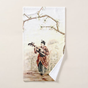 Ensemble de serviettes de bain d'art Vintage Orien