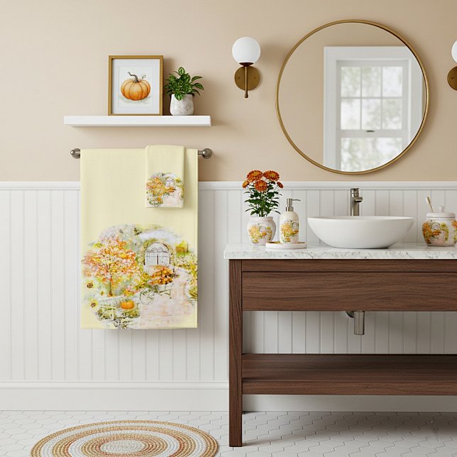 Ensemble de serviettes de bain de jardin d'automne (Créateur téléchargé)