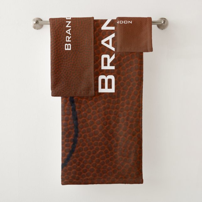 Ensemble de serviettes de bain Design Football (En situation)