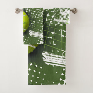 Ensemble de serviettes de bain design Tennis