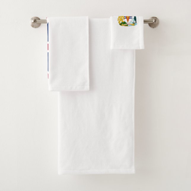 Ensemble de serviettes de bain du drapeau du Terri (En situation)