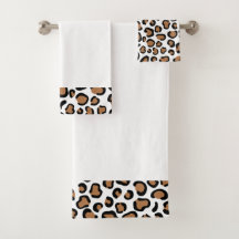 Ensemble de serviettes de bain Empreinte de léopar
