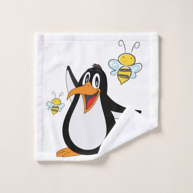 Ensemble de serviettes de bain en Bumblebee Pengui (Gant de toilette)