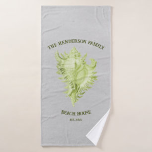 Ensemble de serviettes de bain en coquille en conc