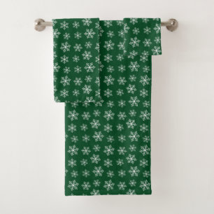 Ensemble de serviettes de bain en flocon de neige