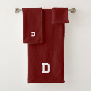 Ensemble de serviettes de bain en marron massif