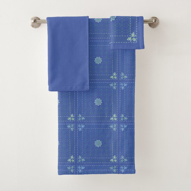Ensemble de serviettes de bain en osier Cactus (En situation)