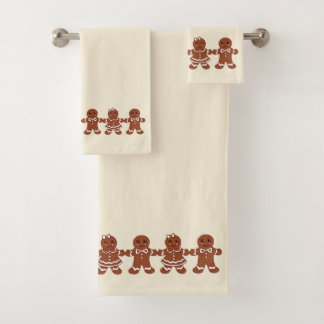 Ensemble de serviettes de bain en pain d'épice de