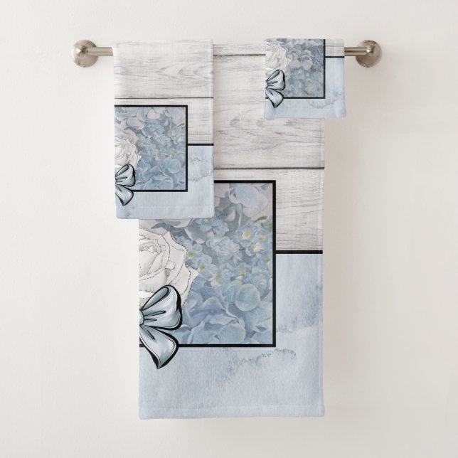 Ensemble de serviettes de bain Ferme Pays Fleurs B (En situation)
