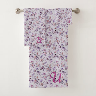 Ensemble De Serviettes De Bain Floral De Luxe