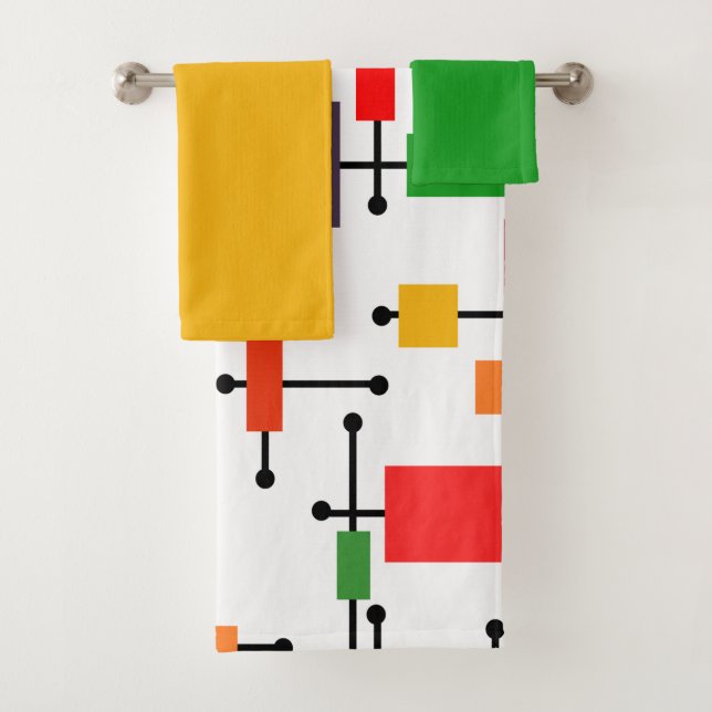 Ensemble De Serviettes De Bain Gratuit Moderne Du  (En situation)