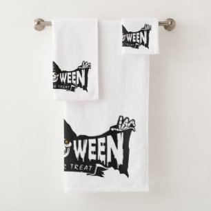 Ensemble de serviettes de bain Halloween en fauche