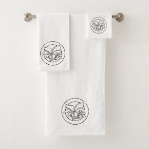 Ensemble de serviettes de bain Hawaiian Plumeria
