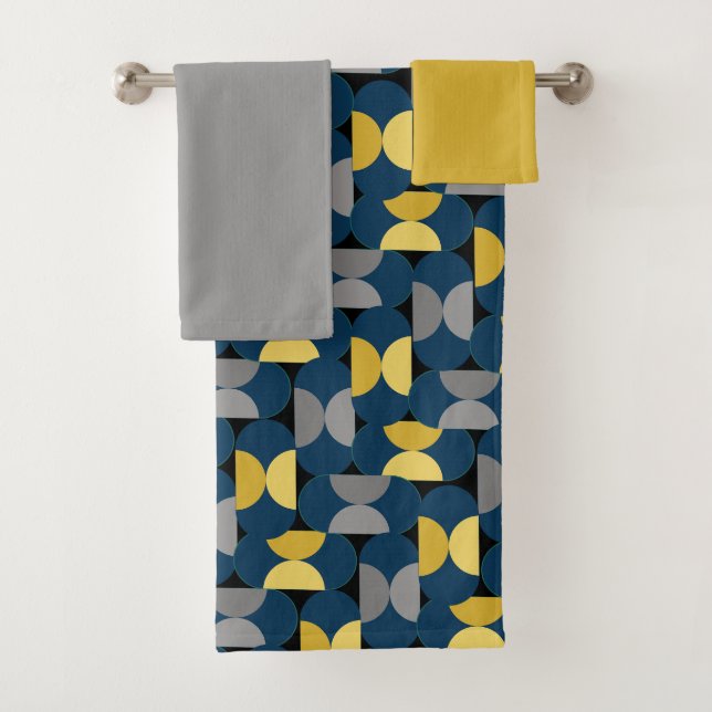 Ensemble de serviettes de bain Herringbone du Nouv (En situation)