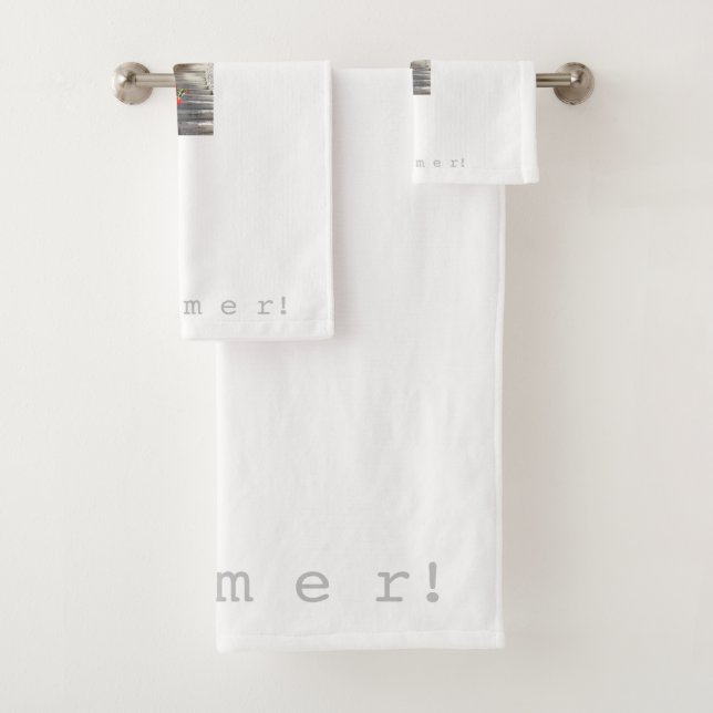 Ensemble de serviettes de bain Juego Toallon y Toa (En situation)