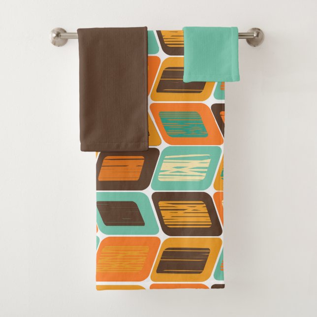 Ensemble de serviettes de bain lavées des années 1 (En situation)