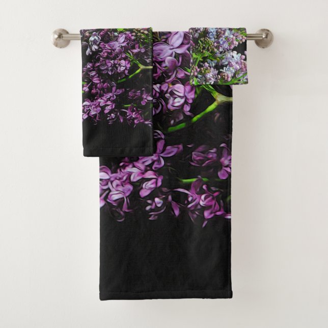 Ensemble De Serviettes De Bain Lilacs (En situation)