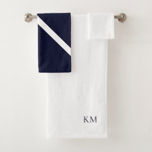 Ensemble de serviettes de bain Mariage de Monogram