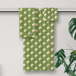 Ensemble de serviettes de bain monogrammées à moti
