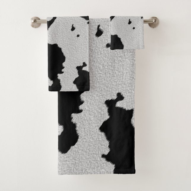 Ensemble de serviettes de bain Moo Cow (En situation)
