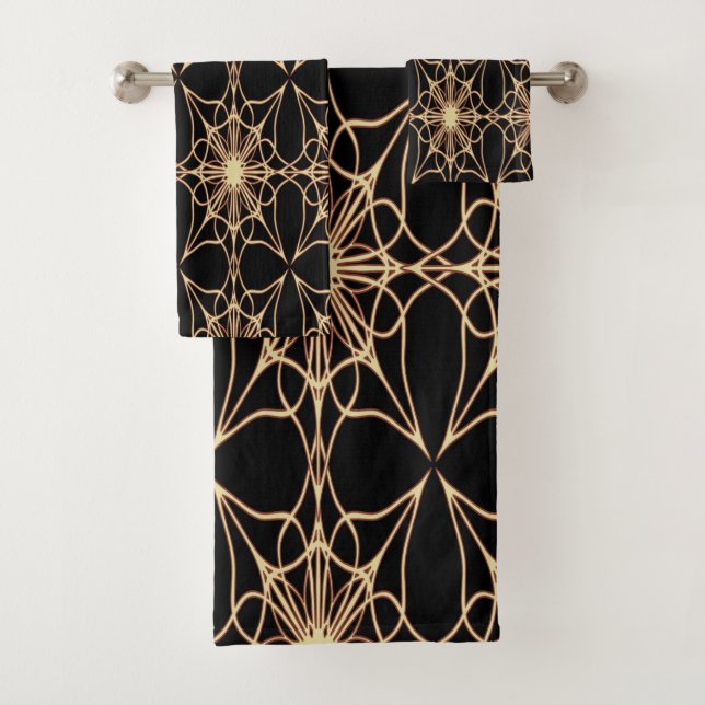Ensemble de serviettes de bain motif (En situation)