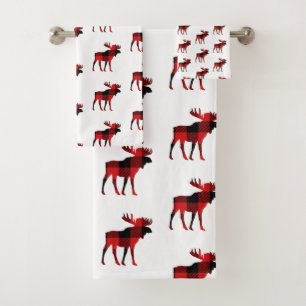 Ensemble de serviettes de bain Motif Cabine Moose