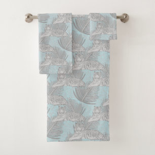 Ensemble de serviettes de bain Motif en Tigre de l