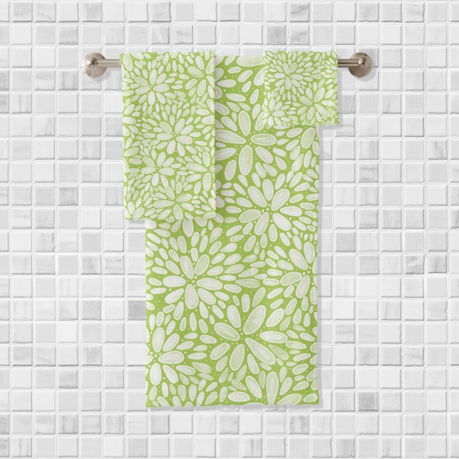 Ensemble de serviettes de bain Motif Floral Bloom (Créateur téléchargé)