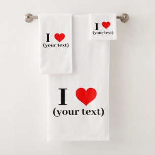 Ensemble de serviettes de bain - Personnalisé I co