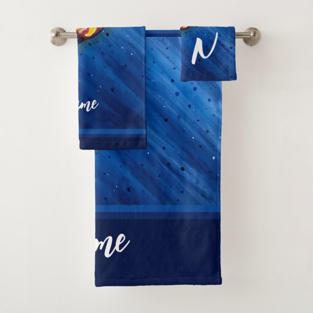 Ensemble de serviettes de bain personnalisées pour (En situation)