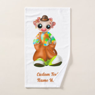 Ensemble de serviettes de bain Petit Clown avec te
