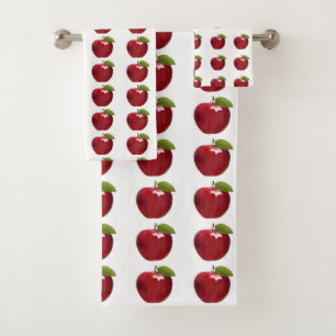 Ensemble De Serviettes De Bain Pommes