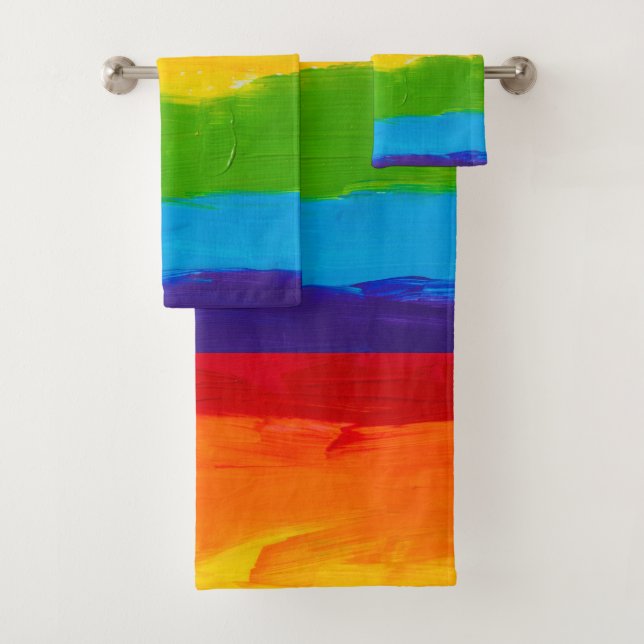 Ensemble de serviettes de bain pour peintures à l' (En situation)