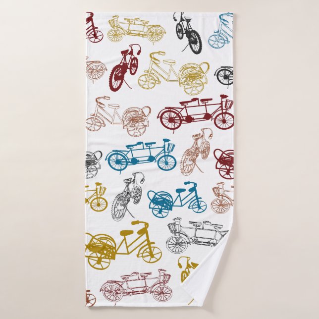 Ensemble de serviettes de bain pour vélos (Serviette de bain)