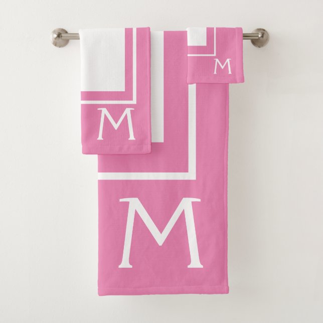 Ensemble de serviettes de bain Princess Pink and W (En situation)