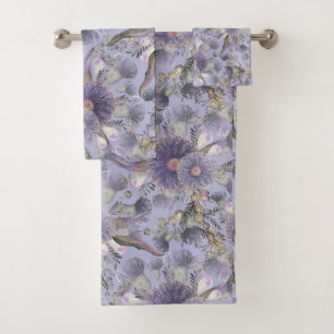 Ensemble de serviettes de bain romantique Mauve Wa