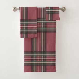 Ensemble de serviettes de bain Rustique Rouge Plai