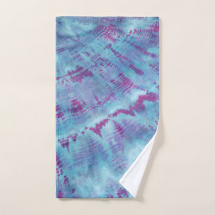 Ensemble de serviettes de bain Shibori Tie Dye Blu