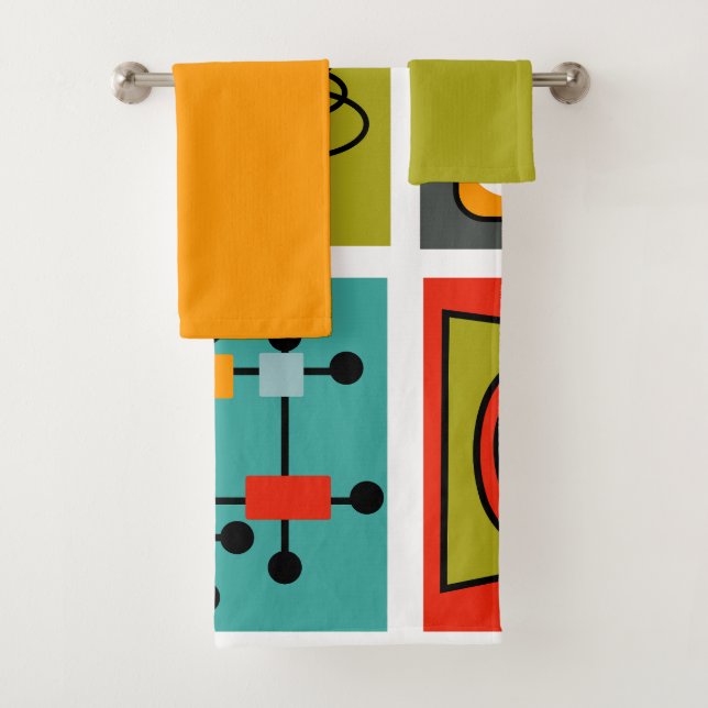 Ensemble De Serviettes De Bain Smorgasbord Moderne (En situation)