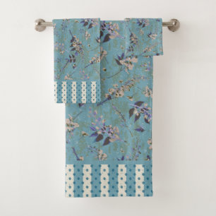 Ensemble de serviettes de bain vintage à linge de 