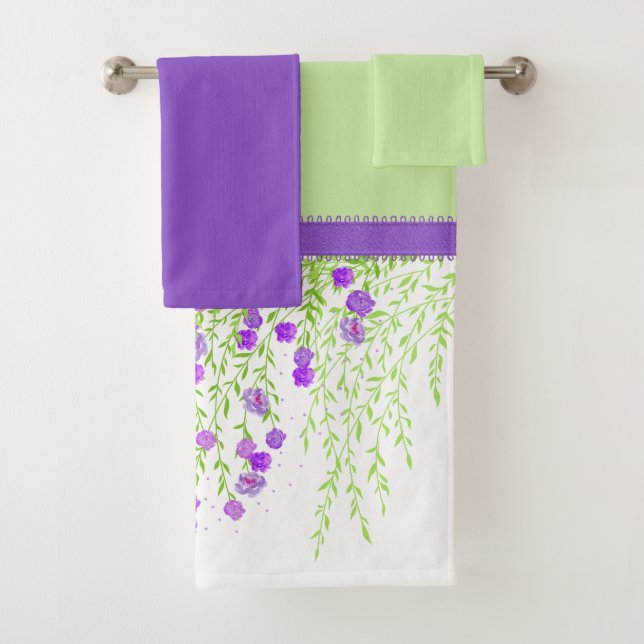 Ensemble de serviettes de bain Wisteria (En situation)