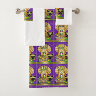 Ensemble de serviettes de bains Mardi Gras Claude