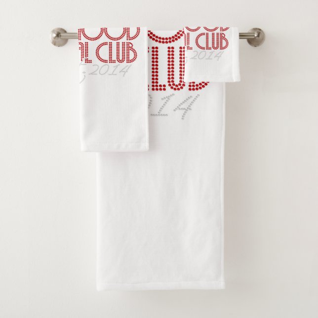 Ensemble de serviettes de bains SSSC Anniversaire (En situation)