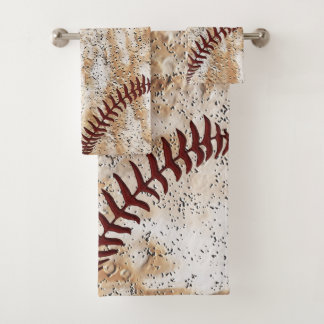 Ensemble de serviettes de baseball rustique super