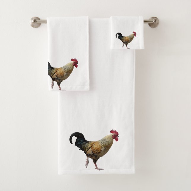 Ensemble de serviettes de coq (En situation)