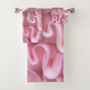 Ensemble de serviettes de givre rose