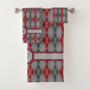 Ensemble de serviettes de Jacquard Ashes et Embers