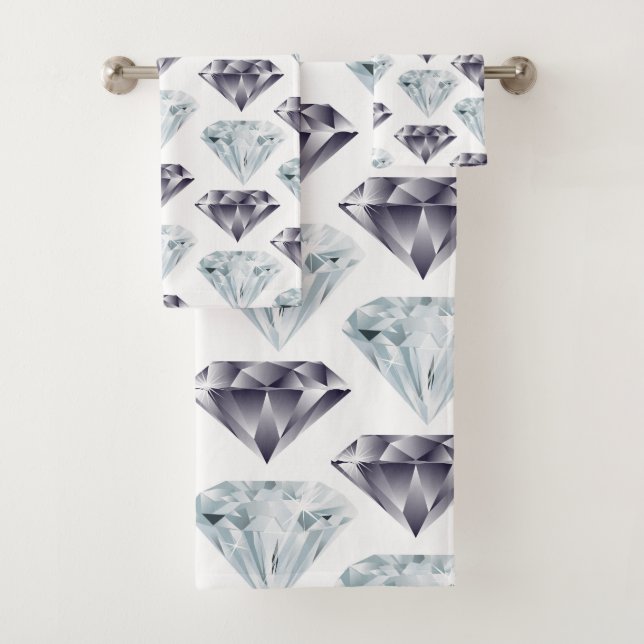 Ensemble de serviettes de luxe Diamant (En situation)