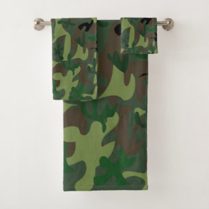 Ensemble de serviettes de salle de bain camouflage